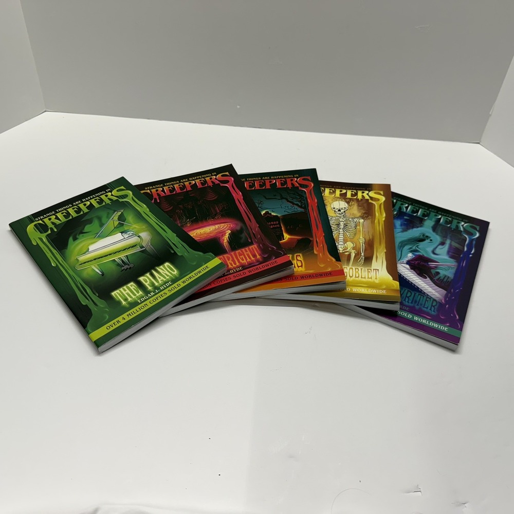 Creepers Volumes 1-5 Paperback Book Lot by Edgar J. Hyde, Kids, Horror, Scary
